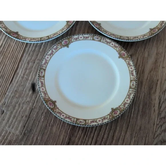 Vintage Theodore Haviland Limoges France Belfort Salad Dessert Bread Plate 3 Pcs - Picture 3 of 14
